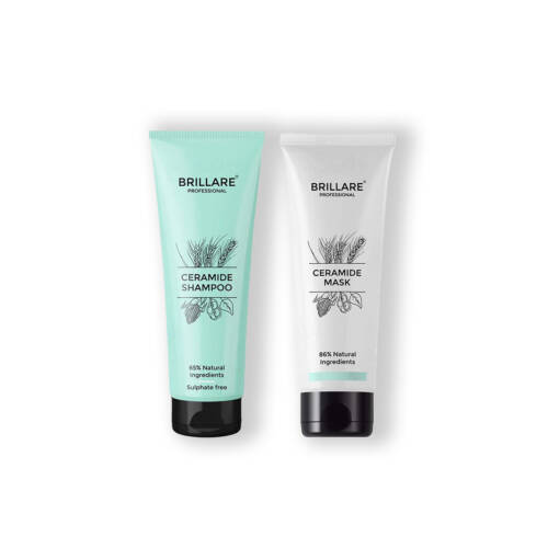 Brillare Ceramide Mask and Shampoo 200 and 125 ml