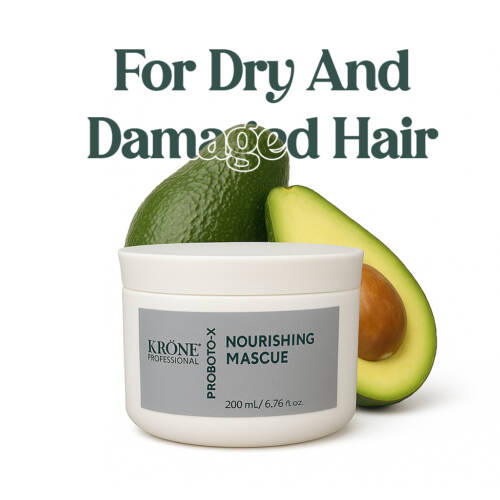 Krone Probotox X Nourishing Masque 200ml – Sulfate-Free Keratin Hair Mask for Damaged Hair
