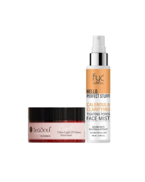 Sea Soul Utraviolet Defense Sunscree And FYC PROFESSIONAL Calendula Clarifying Face wash 100ml