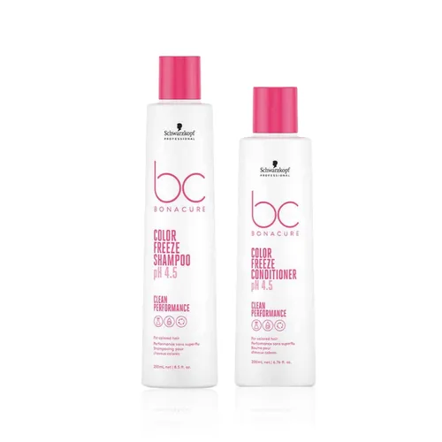 Schwarzkopf BC Bonacure Color Freeze Shampoo and Conditioner pH 4.5 Combo (250ml + 200ml)