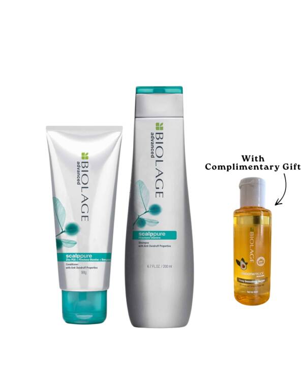 Biolage Advanced Scalpure Shampoo(200ML),Conditioner(98Ggm) & Serum Combo(30ml)