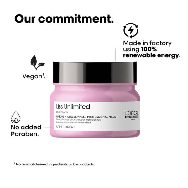 L'Oreal Professionnel Liss Unlimited Shampoo 300ml, Hair Mask 250gm & Hair Serum 125ml, Serie Expert - Image 7