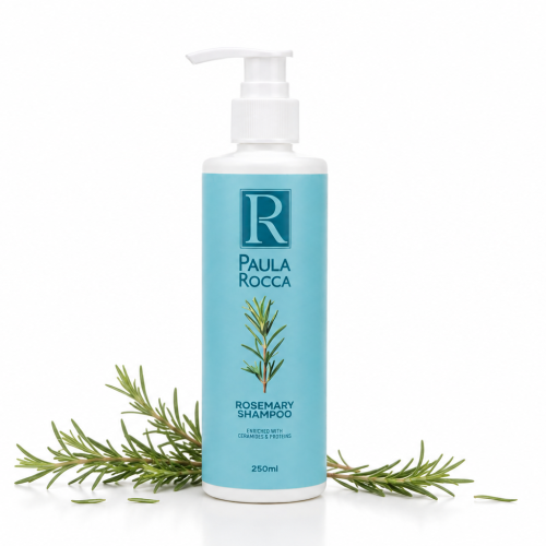 Paula Rocca Rosemary Shampoo 300ml enriched with rosemary for scalp care and healthy-looking hair